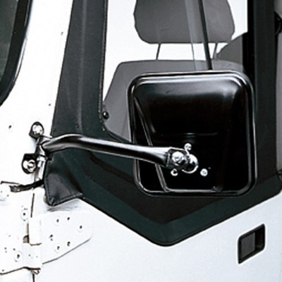 Spiegel Seitenspiegel Außenspiegel Schwarz Set Jeep CJ 76-86 Wrangler YJ 87-95