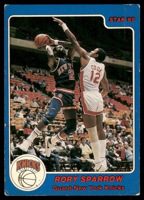 1984-85 Star Rory Sparrow #34 New York Knicks *Mark
