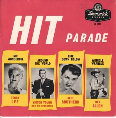Peggy Lee / Victor Young / Jeri Southern / Rex Allen Hit Parade 7'' Vinyl UK