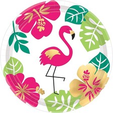 Aloha Summer Luau Tropical Beach Theme Party 7" Paper Dessert Plates