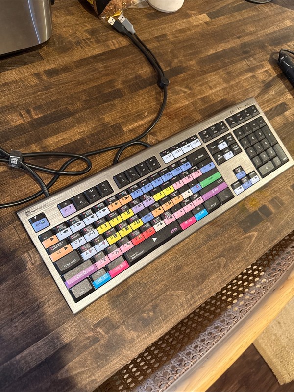 Logickeyboard Media Composer Pro ASTRA2 Backlit Shortcut Keyboard for Mac