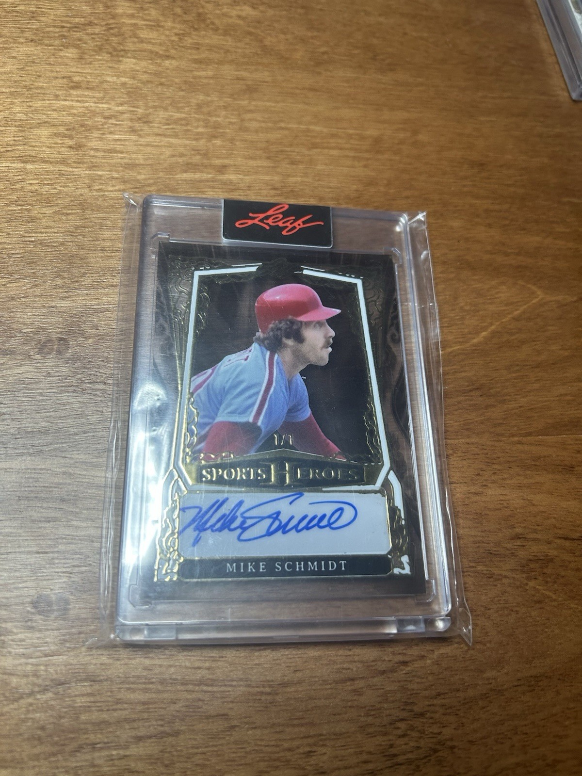 MIKE SCHMIDT Auto 2025 Leaf SPORTS HEROES Philadelphia Phillies Autograph 1/1