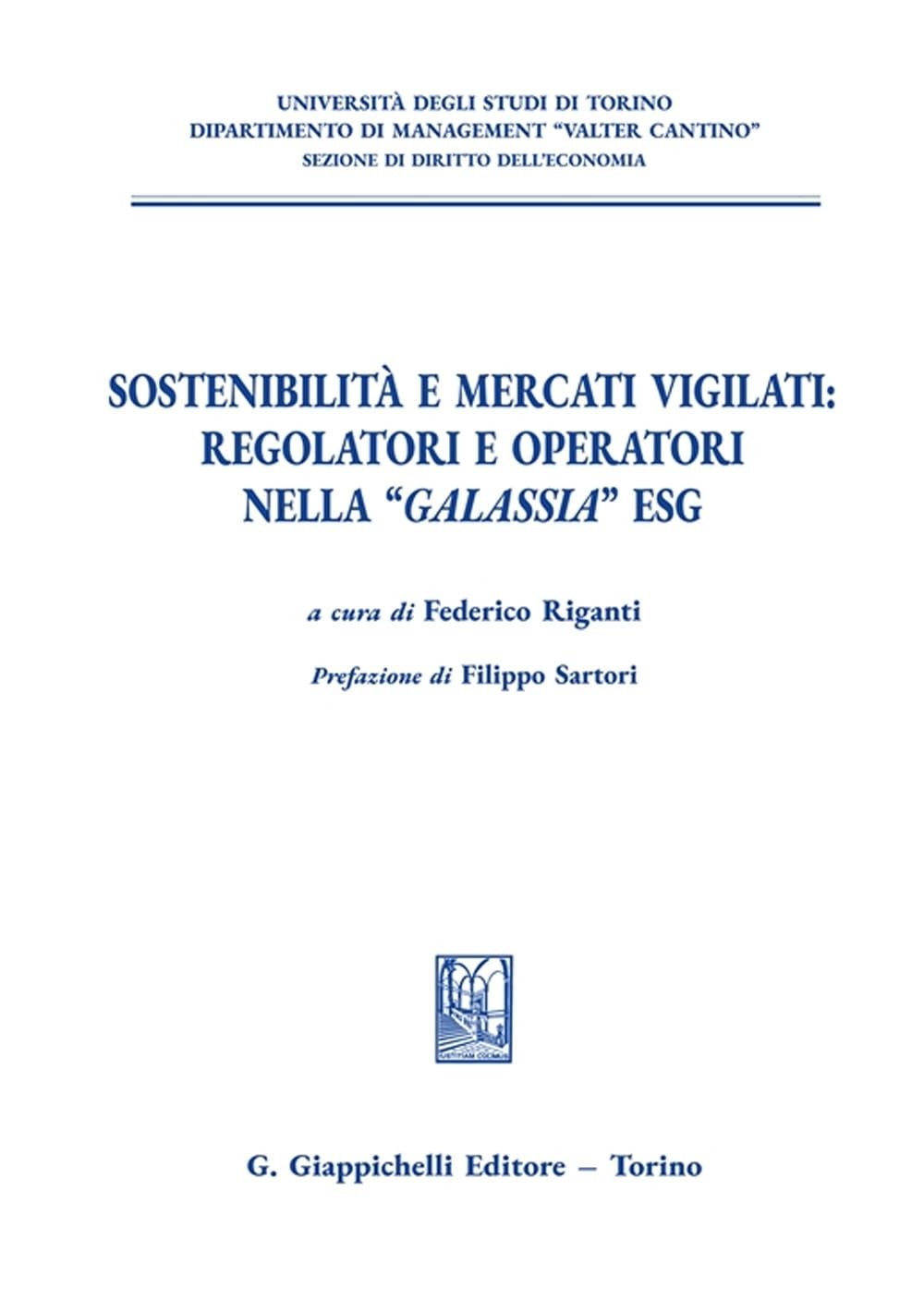 Federico Rigant Sostenibilità e mercati vigilati: regolatori e opera (Paperback)