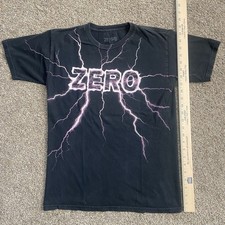 Zero Skateboards Lightning T Shirt Size Small Vintage Grunge Skate Rare Y2K
