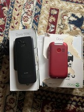 Doro 5516 & Doro 7030 flip mobile phone lot of two