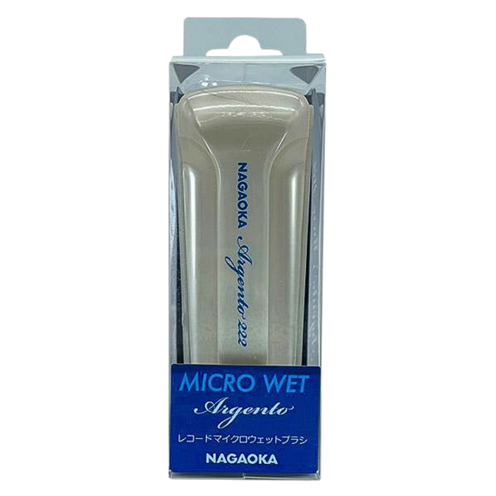 Brosse Nagaoka WCL-222 pour le nettoyage humide des disques vinyles en velours blanc
