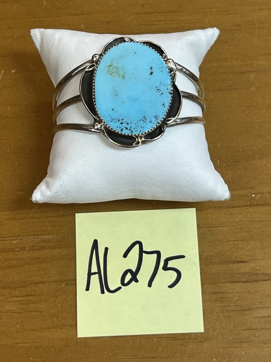 Herbert Tsosie HT Signed Navajo Turquoise Cuff Bracelet | eBay
