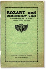 Thornwell Jacobs / BOZART and Contemporary Verse Vol VI No 1