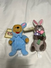 Disney Store Winnie the Pooh Easter Bunny Pooh 8  Gopher 7  Plush Beanbag W/tags