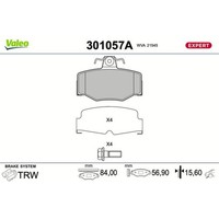 Valeo BremsbelÄGe Satz Hinterachse Passend FüR Nissan Almera Primera | 301057A