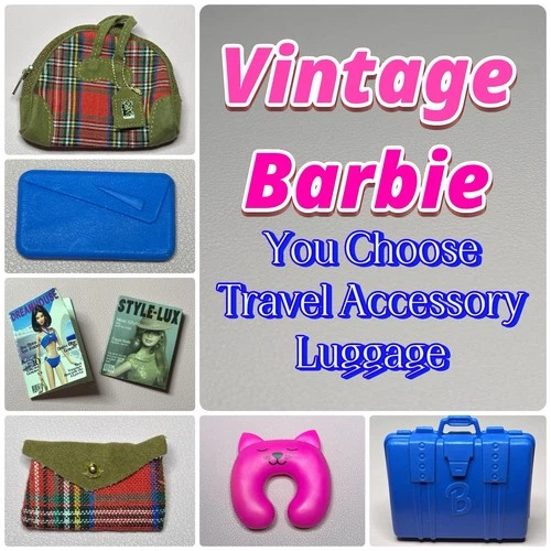 Vintage *Barbie* ~You Choose~ Travel Accessory, Luggage / Bag / Jet Set / Wallet