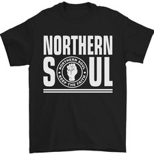 Camiseta Northern Soul Keep the Faith para hombre 100 % algodón