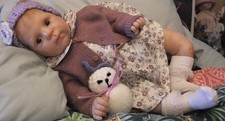 Beautiful reborn toddler girl doll 23 Inches long