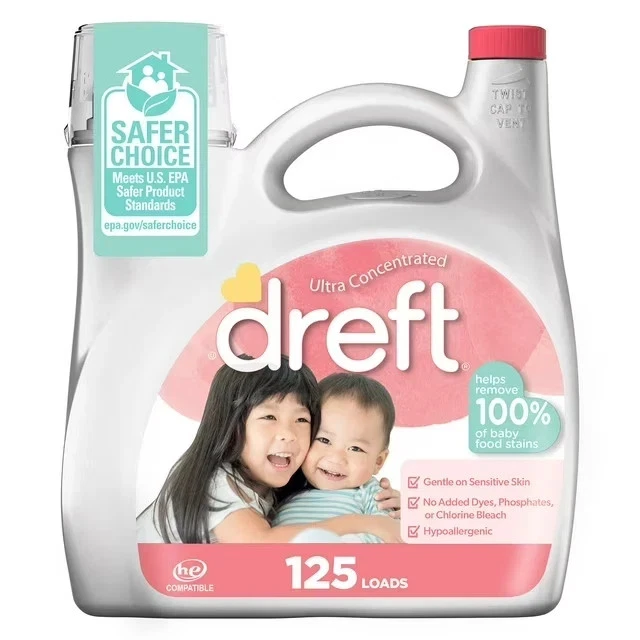 Dreft Baby Liquid Laundry Detergent, 125 loads, 170 fl. oz.
Opens in a new window or tab