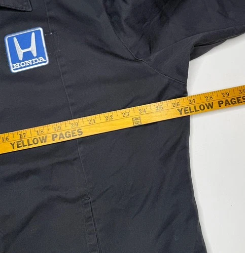 Vintage Honda Mechanic Work Parts Delivery Jacket Blue | XL image 7