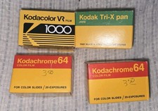 Lot of Kodachrome 64 2 , Kodacolor Vr 1000, Kodak Tri - X Pan , Four Unopened