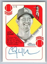 /5 2015 Topps Heritage '51 - Clayton Kershaw #H51A-CK (AU) - EX-MT *TEXCARDS*