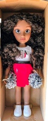 HBCyoU Clark Cheer Captain Alyssa 18'' Doll Curly Brunette Hair Just Play - New