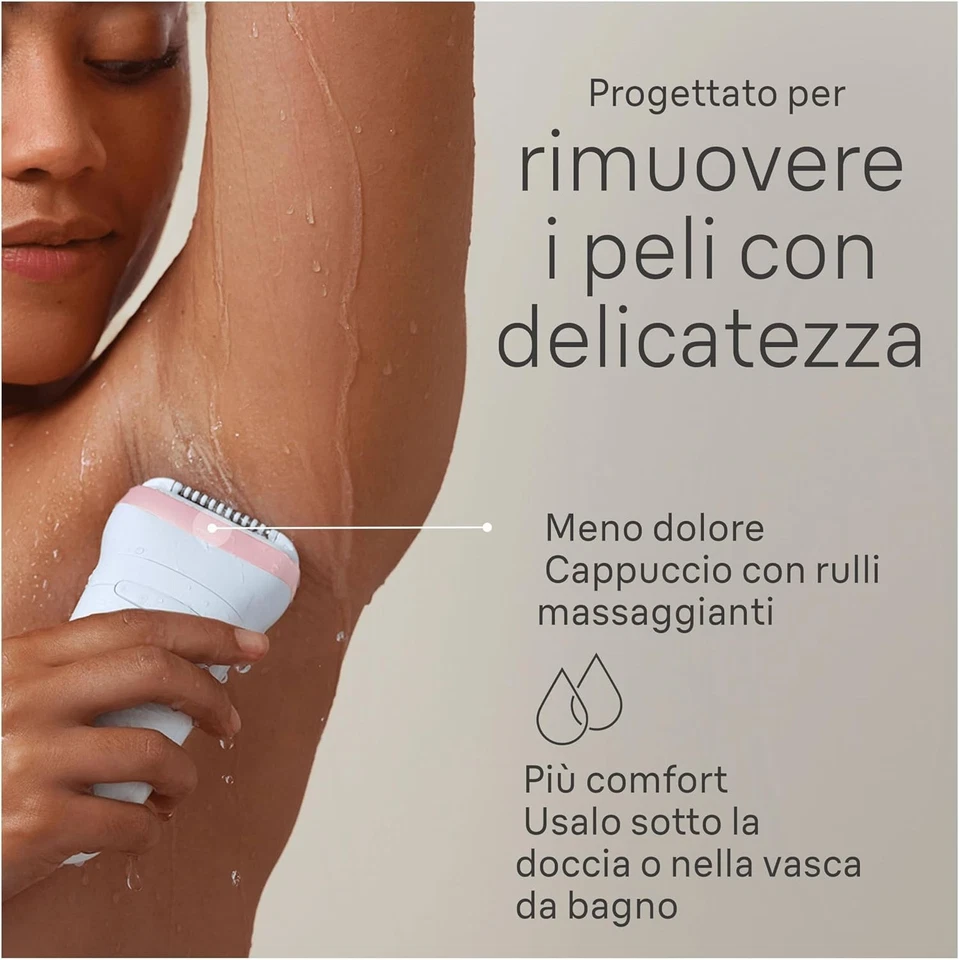 Braun Silk-épil 7 Depilatore Donna, Epilatore Elettrico Donna Con Testina Ampia - Immagine 4 di 4