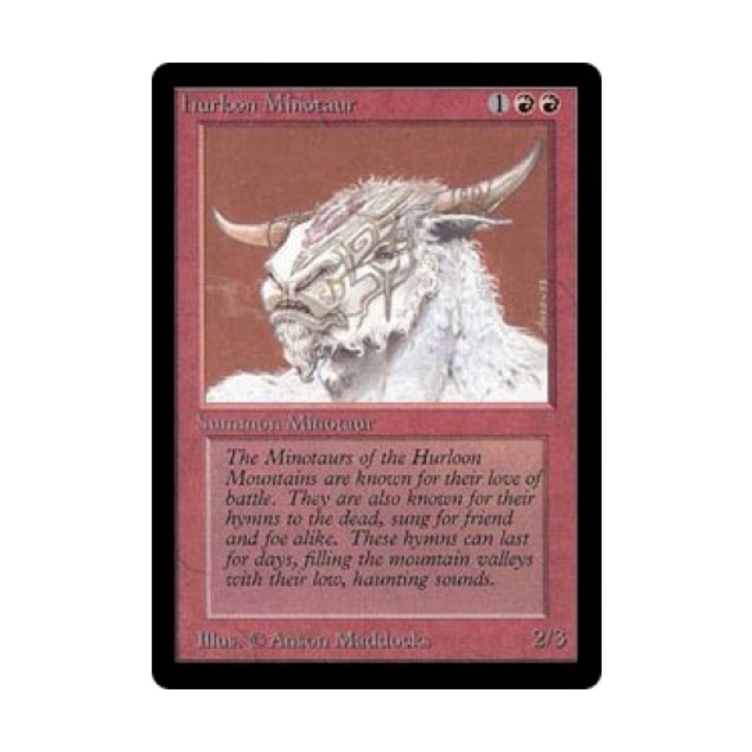 WotC MtG Beta Hurloon Minotaur (C) Fair