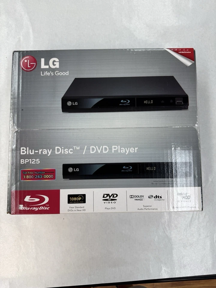 NUEVO EN CAJA, Reproductor Blu-ray LG 📀 Modelo: BP125 📀 Blu Ray/DVD/USB -SELLADO Foto 2 de 4