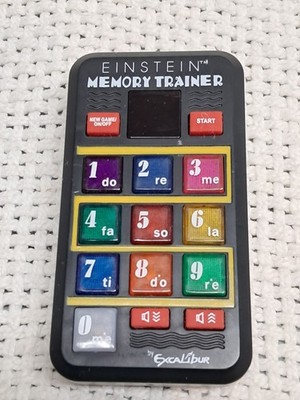 Einstein Brain Games Pocket Memory Trainer 15 Different Games New batteries