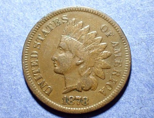 1878 Indian Cent  VG/F