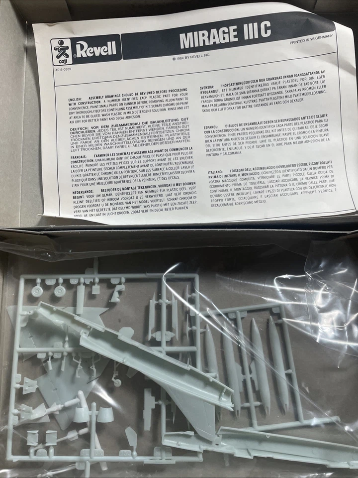 Dassault Breguet Mirage III C - 1/100 Scale Revell Ceji Unassembled kit#4016 - Image 2 of 4