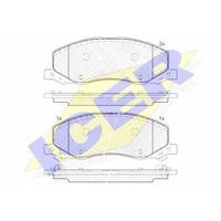 Icer BremsbeläGe Vorne FüR Opel Insignia A Caravan Bentley Flying Spur 9-5