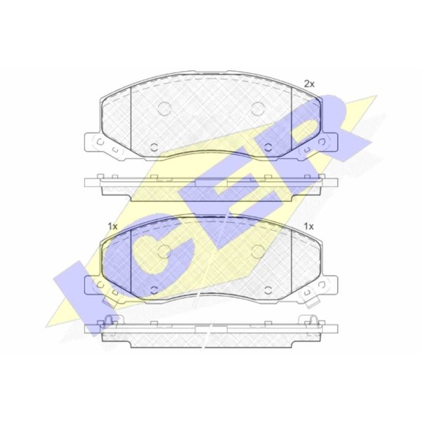 Icer BremsbeläGe Vorne FüR Opel Insignia A Caravan Bentley Flying Spur 9-5-image