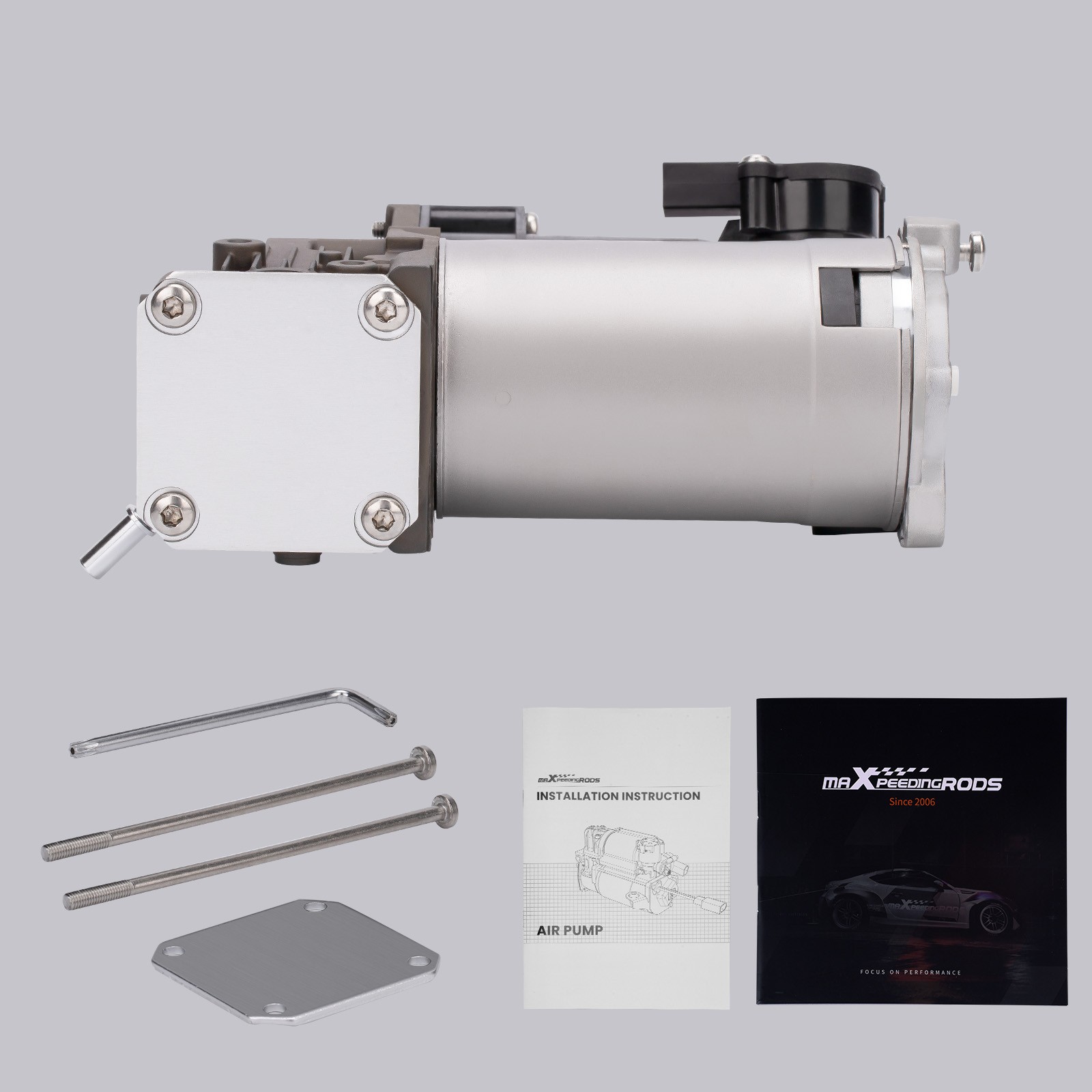Air Suspension Compressor Pump For Range Rover MK III L322 2002-2012 W/ Bracket - Image 3