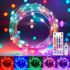 Minetom Fairy Lights Color 33 FT, 16 Single Colors & 6 Holiday 
