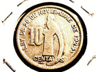 GUATEMALA 🇬🇹 1945 SILVER 10 CENTAVOS MELT VALUE $3.04 20MM — photo 2
