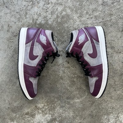 Nike Air Jordan 1 Flight Mid Bordeaux Burgundy 372704-605 Men's Size 11 Retro