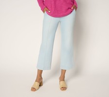 Belle by Kim Gravel Women's Petite Pants 4P TripleLuxe Denim Blue A691563