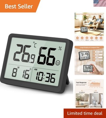 Digital Room Thermometer and Humidity Monitor with Calibration,High Accuracy ...