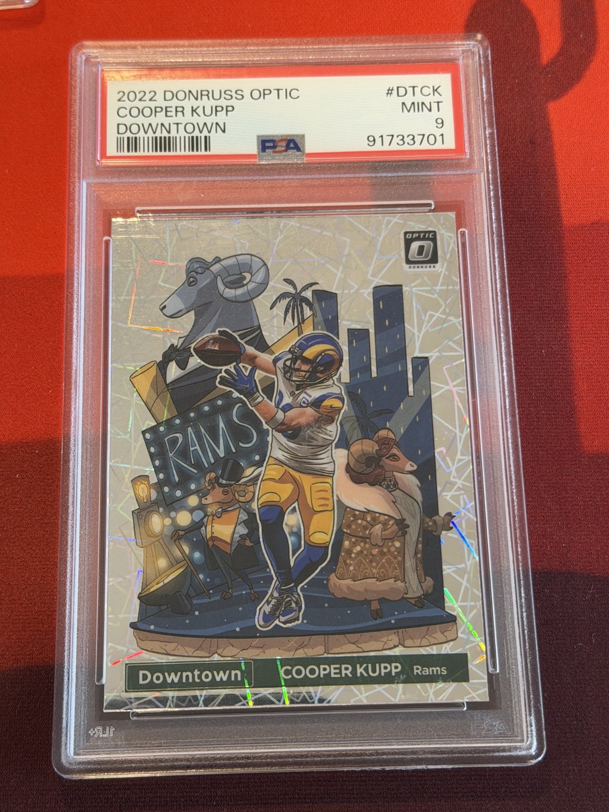 2022 Donruss Optic Cooper Kupp Downtown SSP #DT-CK Rams PSA 9 Mint