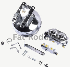 For 1973-1993 Chevy Gmc Truck 11 Chrome Single Booster Master Discdrum Kit