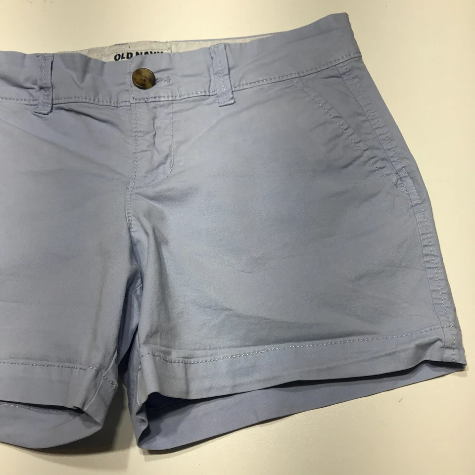 Old Navy Petite Shorts Womens Size 0P 5 Inch Everyday Periwinkle Stretch  - Image 4 of 4