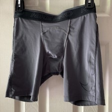 Nike Pro Dri-FIT Compression Tights Fitness Shorts Men  s Size S Gray flaw 