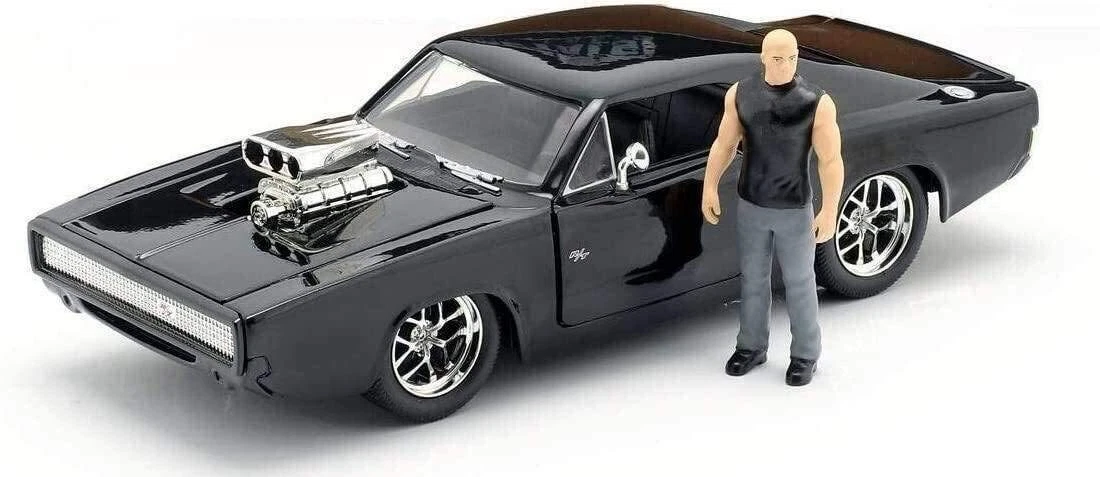 Voiture DODGE Charger RT Fast and Furious 7 au 1/24 Avec Figurine Dom  Toretto