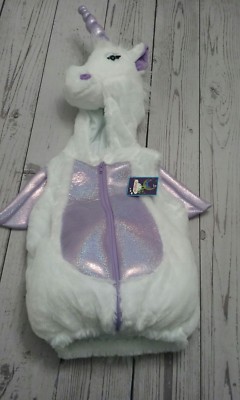 Dream Play Imagine Toddler girl Unicorn Costume Sparkle White purple Sz  2T