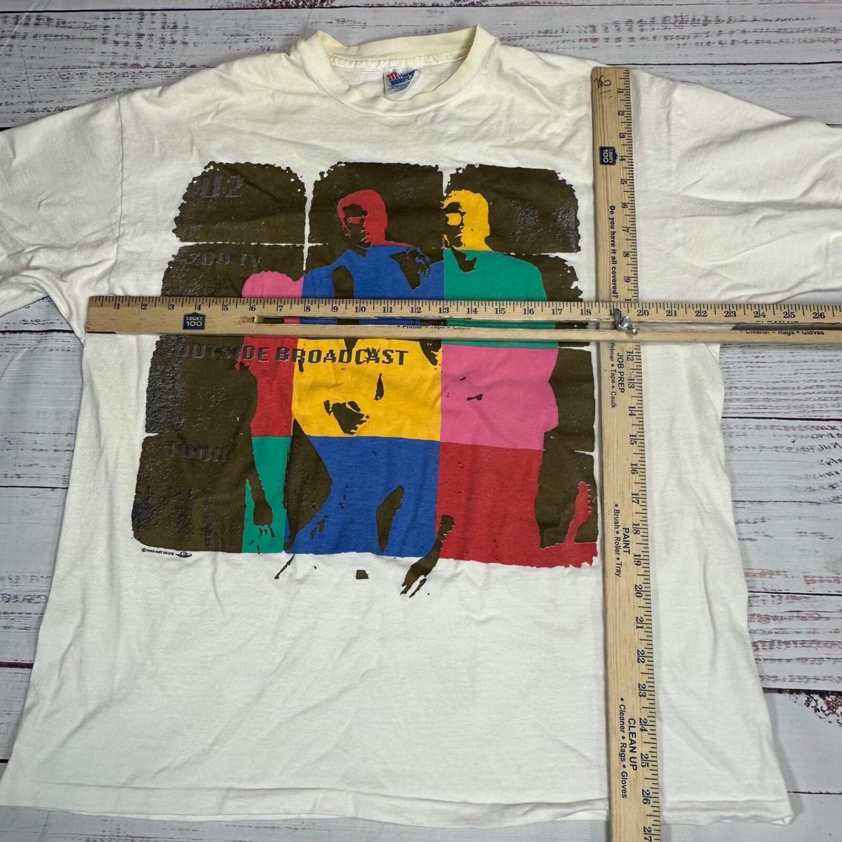 トップス 90's U2 The ZOO TV Tour T-shirt Vintage U2 Zoo TV Tour T Shirt Size Large- XL / 1990s All