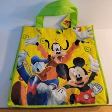 DISNEY JUNIOR MICKEY AND THE ROADSTER RACERS REUSABLE TOTE BAG GOOFY 13x13x6 in