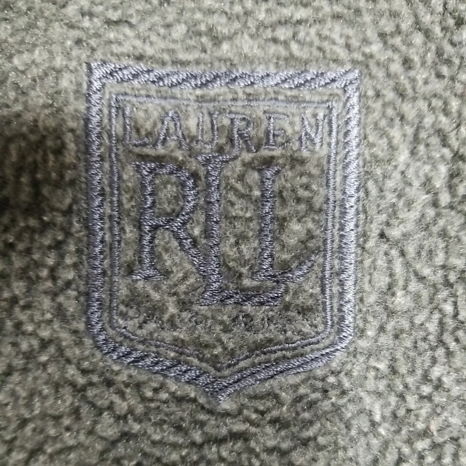 Suéter De Colección Lauren Ralph Lauren 1/4 Cremallera Gris Manga Larga Mediano Polar  Foto 3 de 4