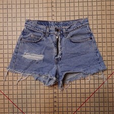 Vintage Levi’s 565 Orange Tab Denim Micro Shorts Daisy Duke 26x2 Made In USA