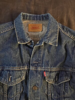 Vintage 80s Levis Type III Size 38 Denim Jacket Made in France