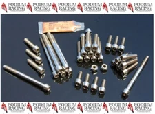 DUCATI TITANIUM ENGINE CASE BOLT KIT SILVER 748 916 996 998 R & S (104 PC KIT)