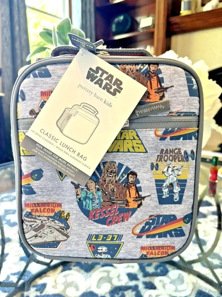 Pottery Barn School Disney Star Wars LUNCH BOX BAG SOLO travel boy