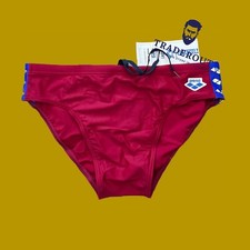 Arena men Burgundy red Icon Swim Brief bikini swimwear swimsuit size 34